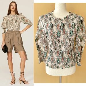 Veronica Beard Smocked Top